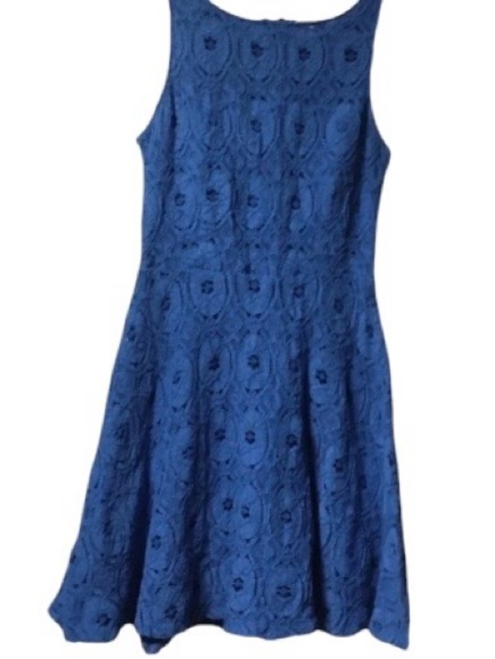 BB DAKOTA ~ Women’s ~ Dress ~ Size 6 ~ Small~Blue~Sleeveless~Floral Embroidered